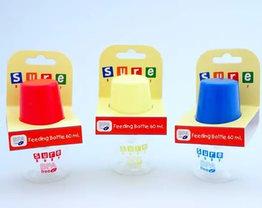£1.99 60ml Baby Feeding Bottle (6)