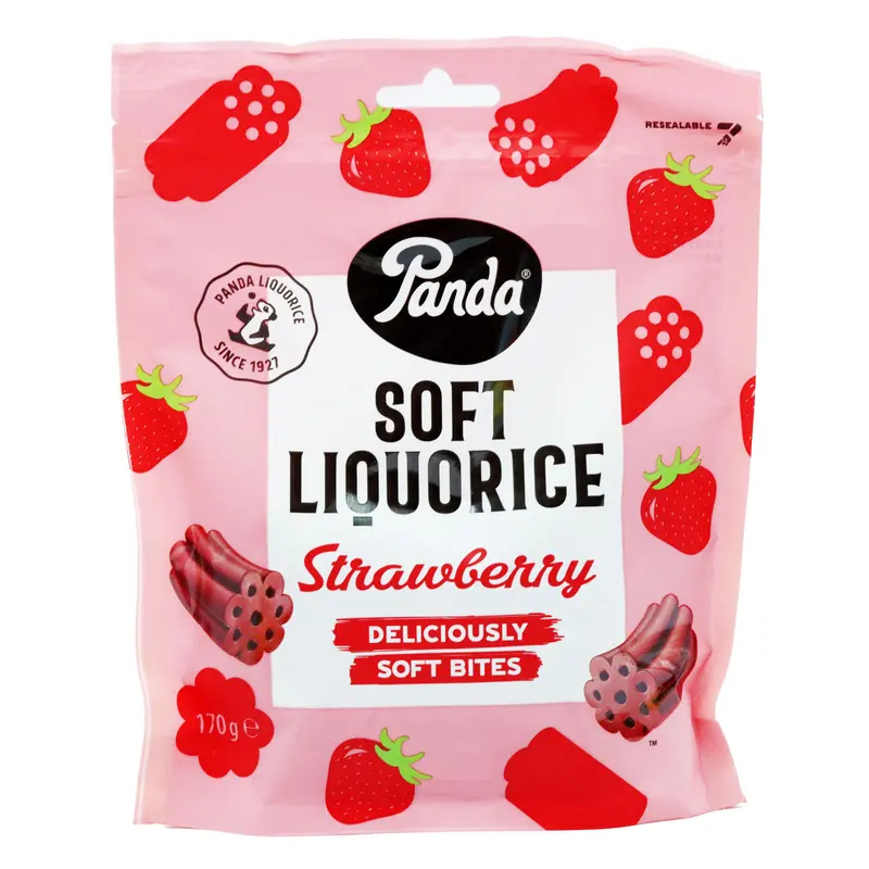 £1.99 Panda Liquorice Red Strawberry (18)