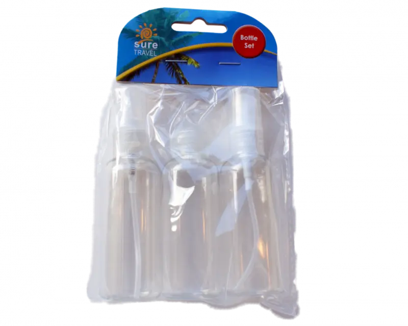£1.99 Sure Travel 3 Piece Bottle Set (6)