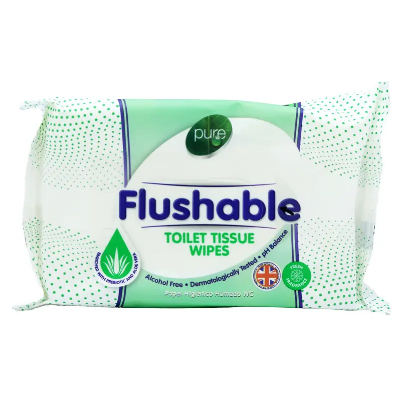 £1 Flushable Toilet Tissue Wipes (12)