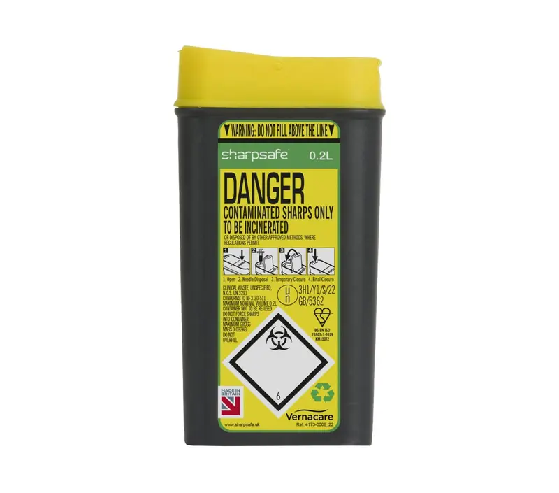 200ML Sharp Safe Bins (24)