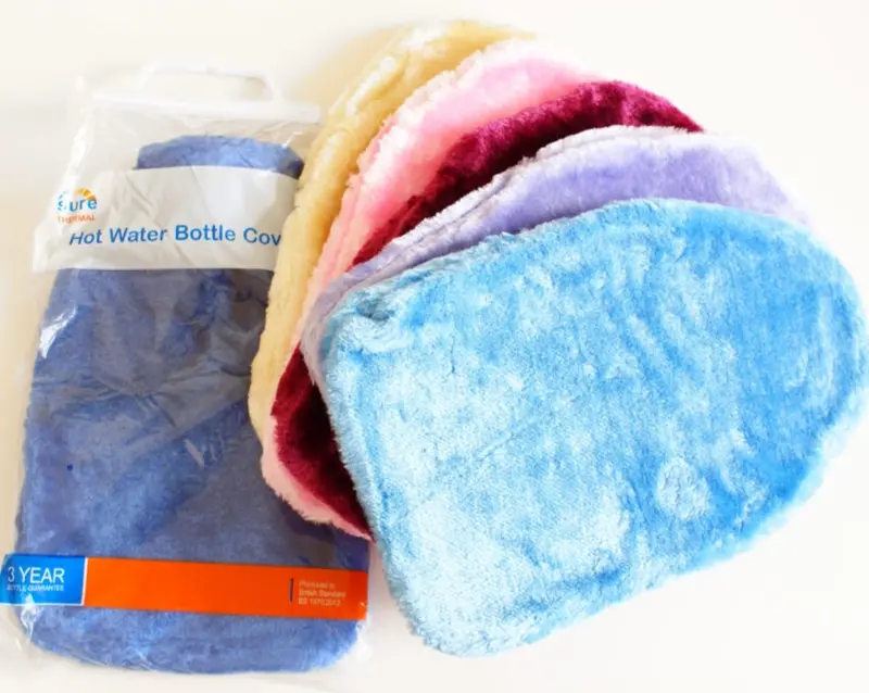£3.49 Faux Fur Hot Water Bottle Covers (6)