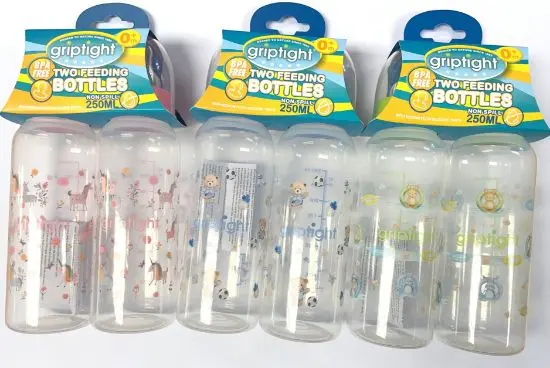 £3.89 Griptight Twin Pack Baby Bottles (6)