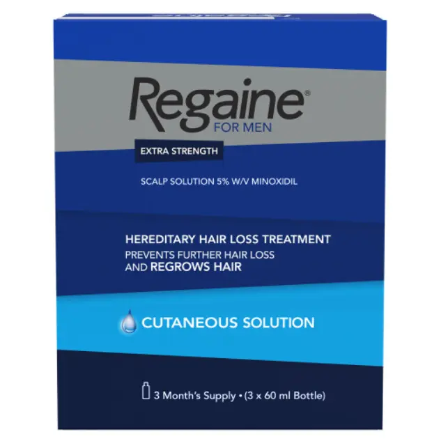 3 x REGAINE for Men (TRIPLE PACK - 180ml) 5% Minoxidil Solution for 3 months (Copy)
