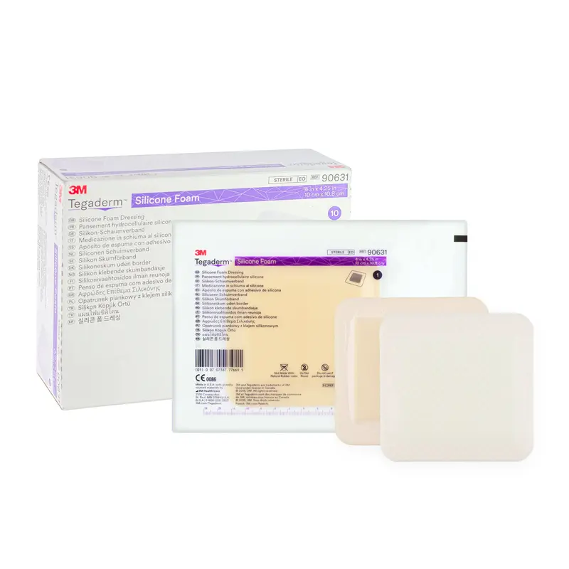3M Tegaderm Silicone Foam Border Dressing (10cm x 10.8cm) (x1 or 10)