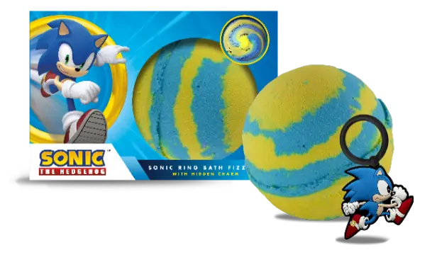 £4.99 200g Sonic Egg Bath Fizzer with Hidden Charm (6)