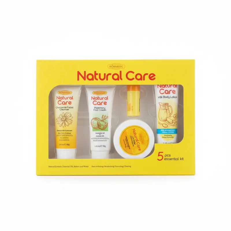 5 Piece Skincare Gift Set | Chamomile, Rosemary & Milk Extract