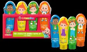 £6 Fun Character Bubble Bath Set - 4 x 75ml (8)