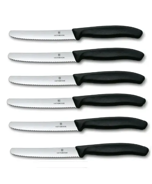 6 x Victorinox Swiss Classic Tomato and Table Knife