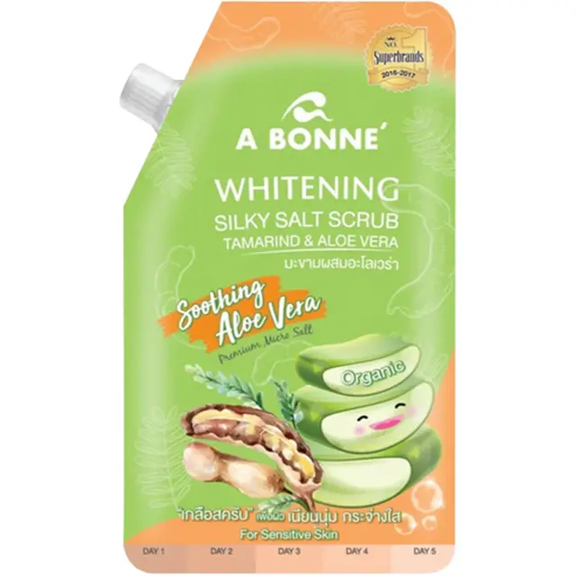 A Bonne' - Whitening Silky Salt Scrub Tamarind & Aloe Vera 350ml.
