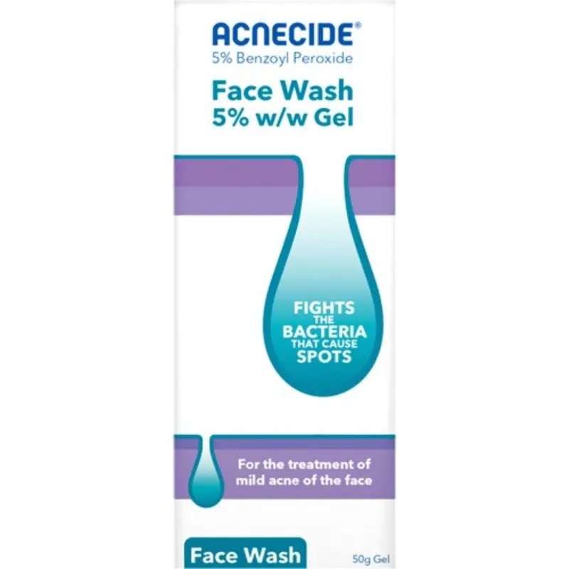 Acnecide Face Wash 5% w/w Gel 50g