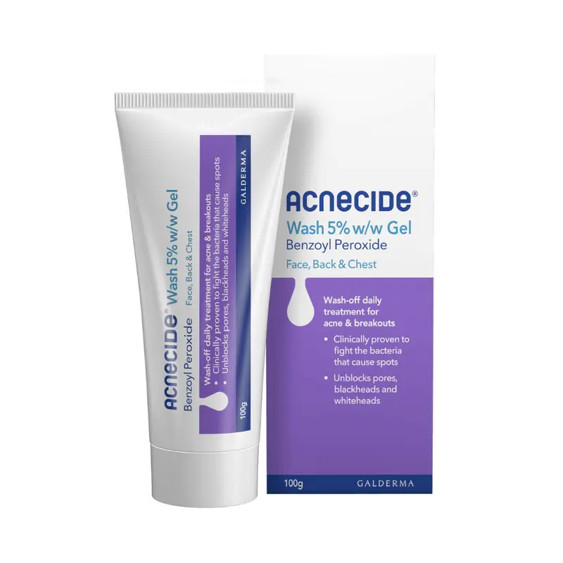 Acnecide Wash Gel w/w 5% Treatment 100g (P) (A)