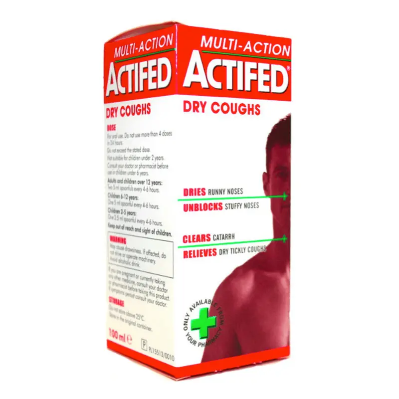 Actifed Multi-Action dry cough 100ml (P)