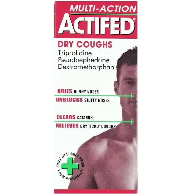 Actifed Multi-Action Dry Cough Syrup - 100ml