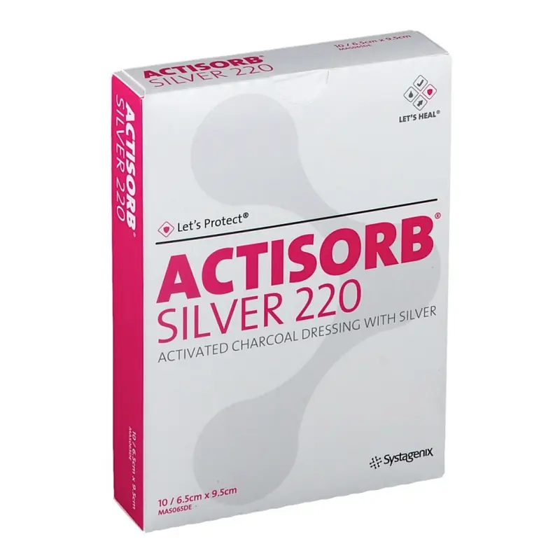 ACTISORB Silver 220 Activated Charcoal Dressing with Silver