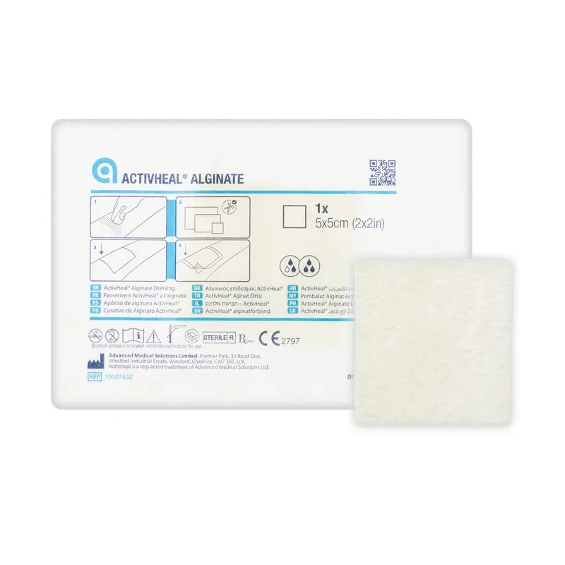 ActivHeal Alginate Dressing - Sodium Calcium Dressing (Multiple Sizes) (x1 or 10)