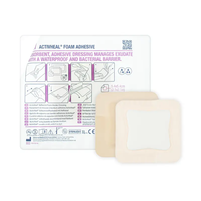 ActivHeal Foam Adhesive Dressing - Bacterial Barrier (Multiple Sizes) (x1 or 10)