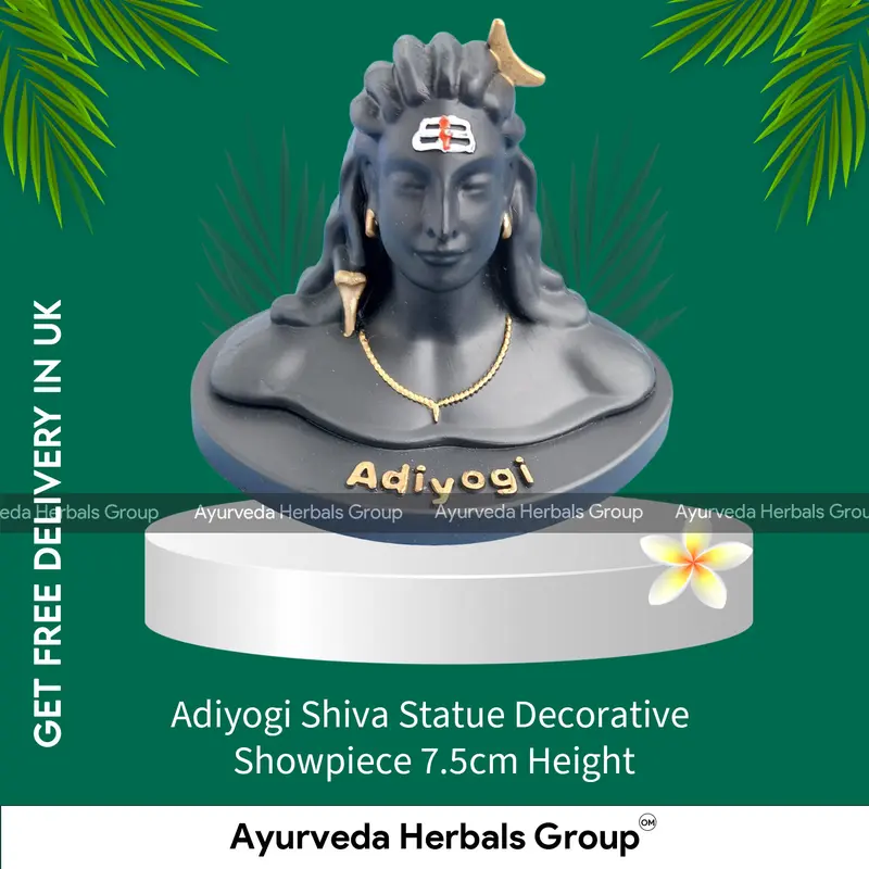 Adiyogi Shiva Statue Decorative Showpiece 7.5cm Height - Ayurvedic and Herbal Product | London Ayurvedic Store