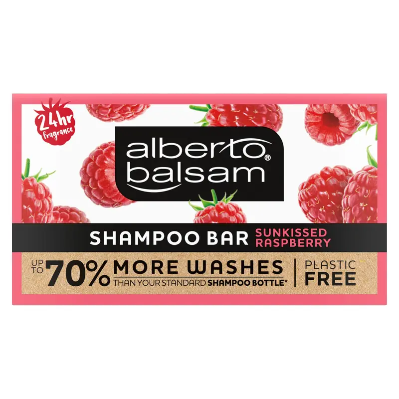 Alberto Balsam Sunkissed Raspberry Shampoo Bar 75gm x 3