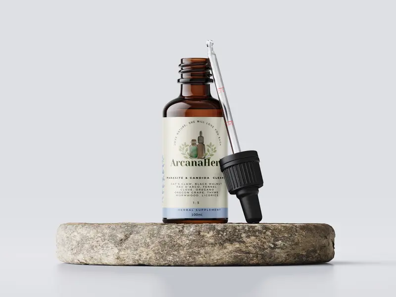 Alcohol free Anti parasite and Candida herbal tincture 100ml.420ml.Oregano.Cats Claw,Clove,Licorice,Neem,Black walnut,Thyme,Wormwood
