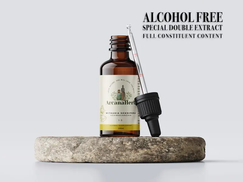 Alcohol Free Ashwagandha Tincture. 1
