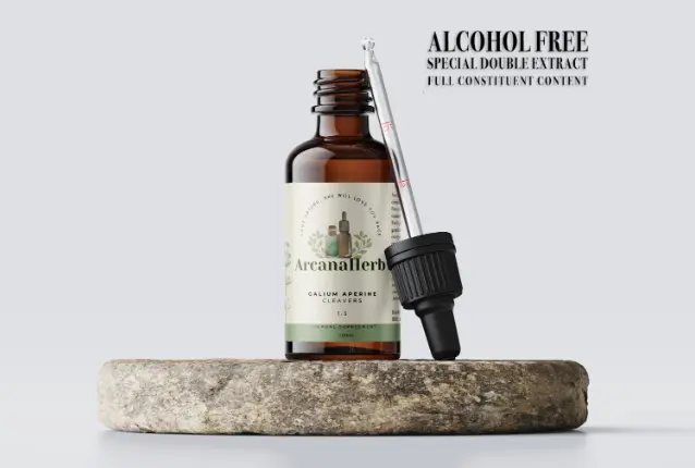 Alcohol free Cleavers. Galium aperine. 1