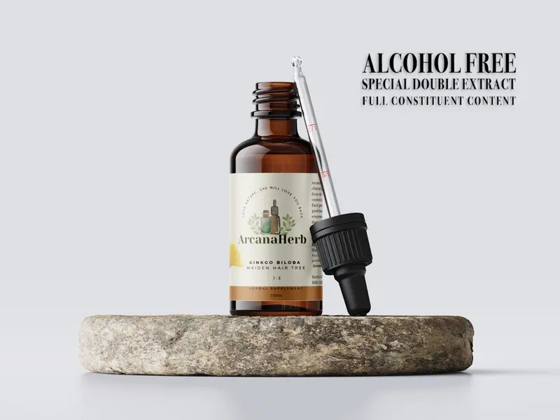 Alcohol Free Ginkgo Biloba Tincture, 1