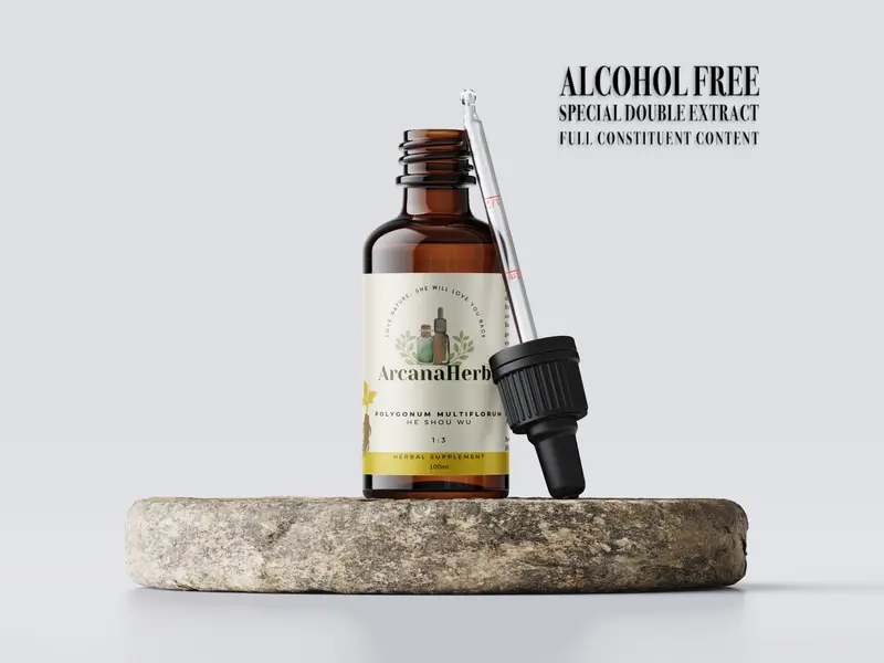 Alcohol Free He shou wu, glycerine exrtacted Plygonum 1