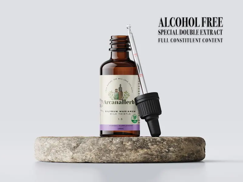 Alcohol Free Milk Thistle Tincture, Silybum Marianum Glycerine 1