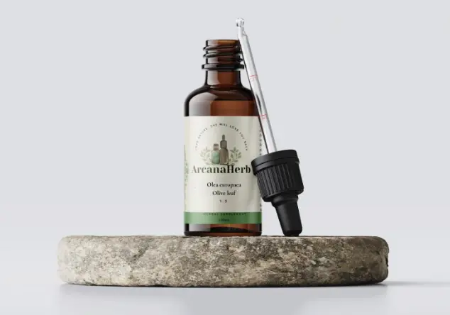 Alcohol Free Olive leaf tincture. Olea Europea. 50ml, 100ml. 1