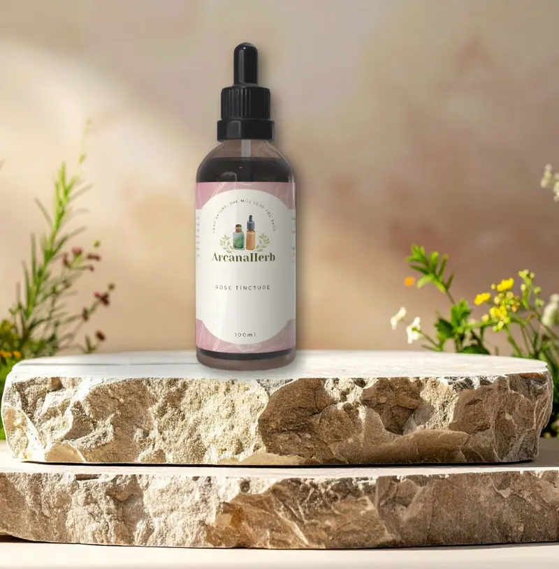 Alcohol Free. Rose Tincture. Rosa Damascena. 1