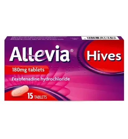 Allevia Hives 180mg Fexofenadine Tablets – 15 Tablets