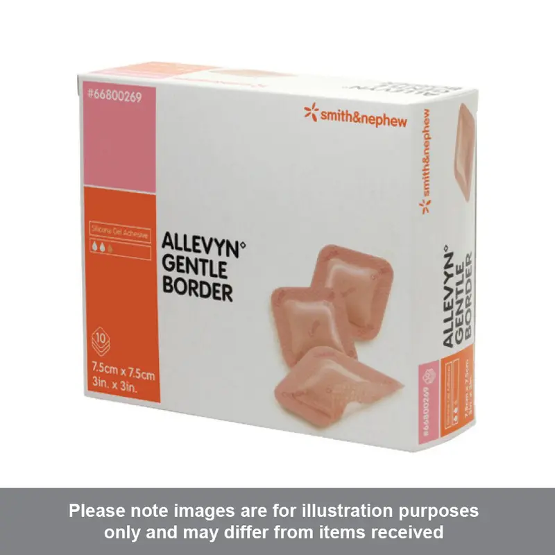 Allevyn Gentle Border Dressing 7.5cm x 7.5cm