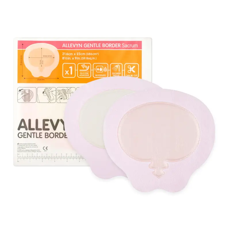 Allevyn Gentle Border Dressing - Silicone Adhesive (Sacrum) (Multiple Sizes) (x1 or 10)