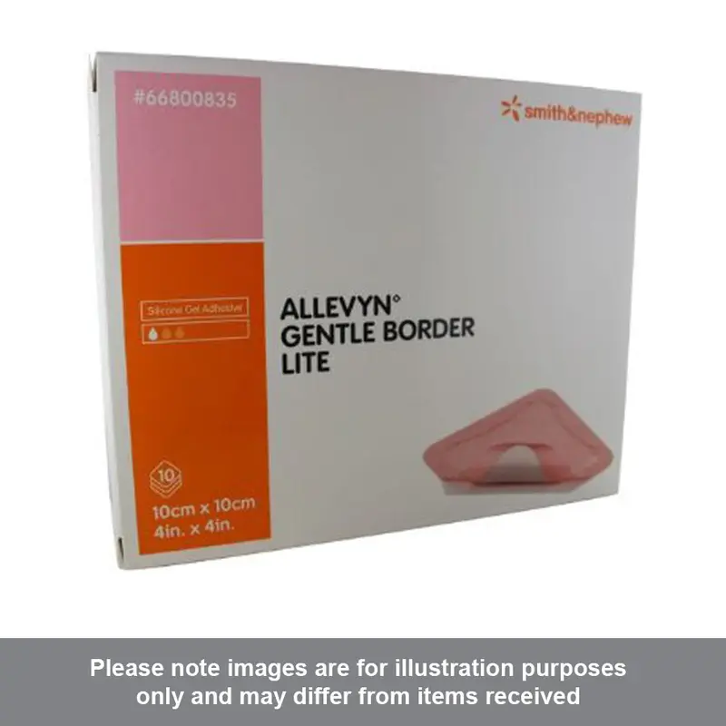 Allevyn Gentle Border Lite 10cm x 10cm