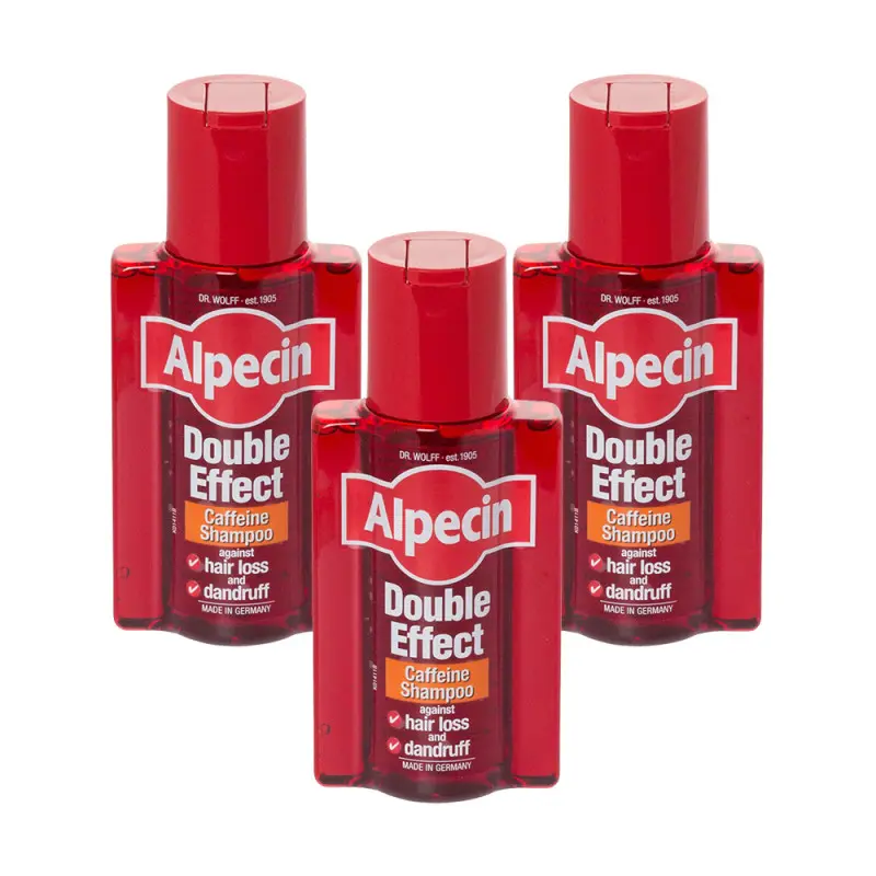 Alpecin Double Effect Caffeine Shampoo Triple Pack