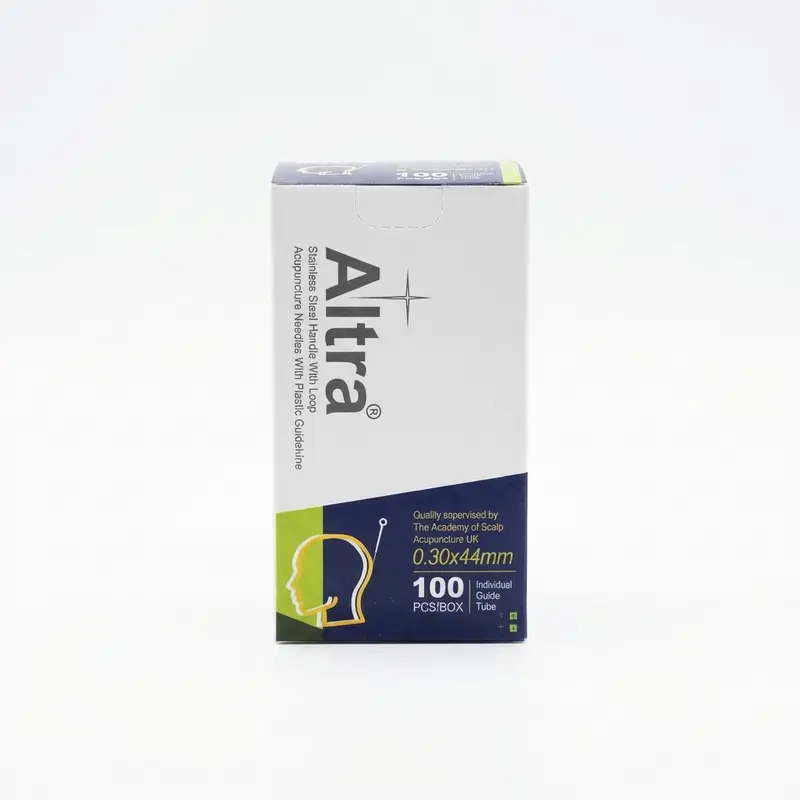 Altra® Specialized Scalp Acupuncture Needles, Stainless Steel Handle With Loop, 100 Needles/Box