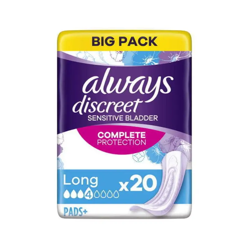 Always Discreet Sensitive Bladder Long 20 Pads