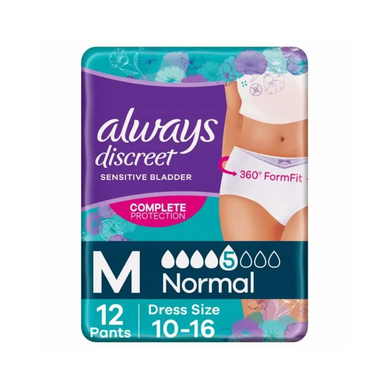 Always Discreet Underwear Normal Medium 12 Pants