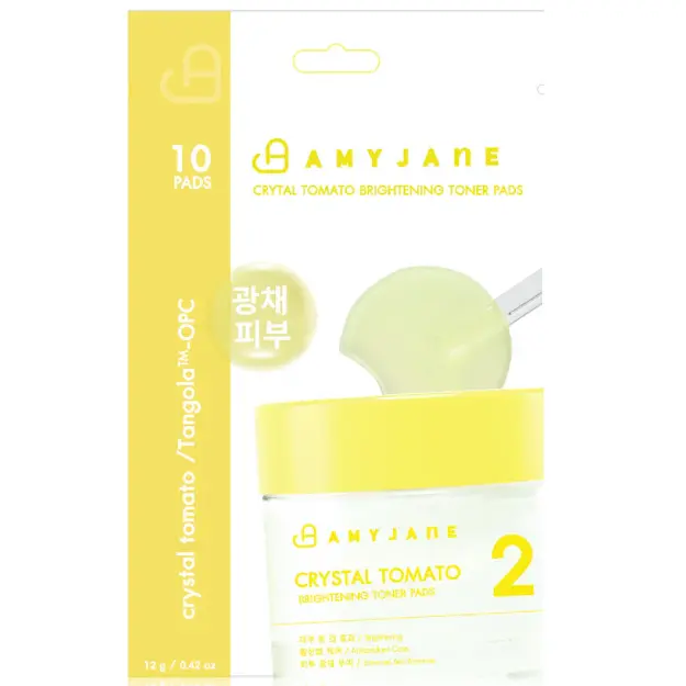 Amyjane - Crystal Tomato Brightening Toner Pads 12g. (10 pads)