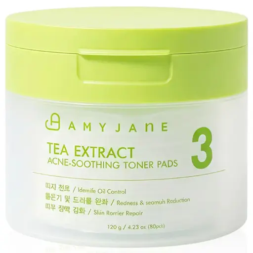 Amyjane - Tea Extract Acne-Soothing Toner Pads 120g. (80 Pads)