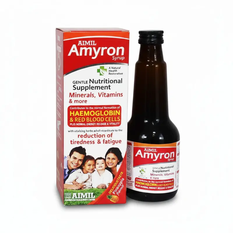 Amyron Syrup 200ml | Haemoglobin & Red Blood Cell Support | Iron-Rich Tonic