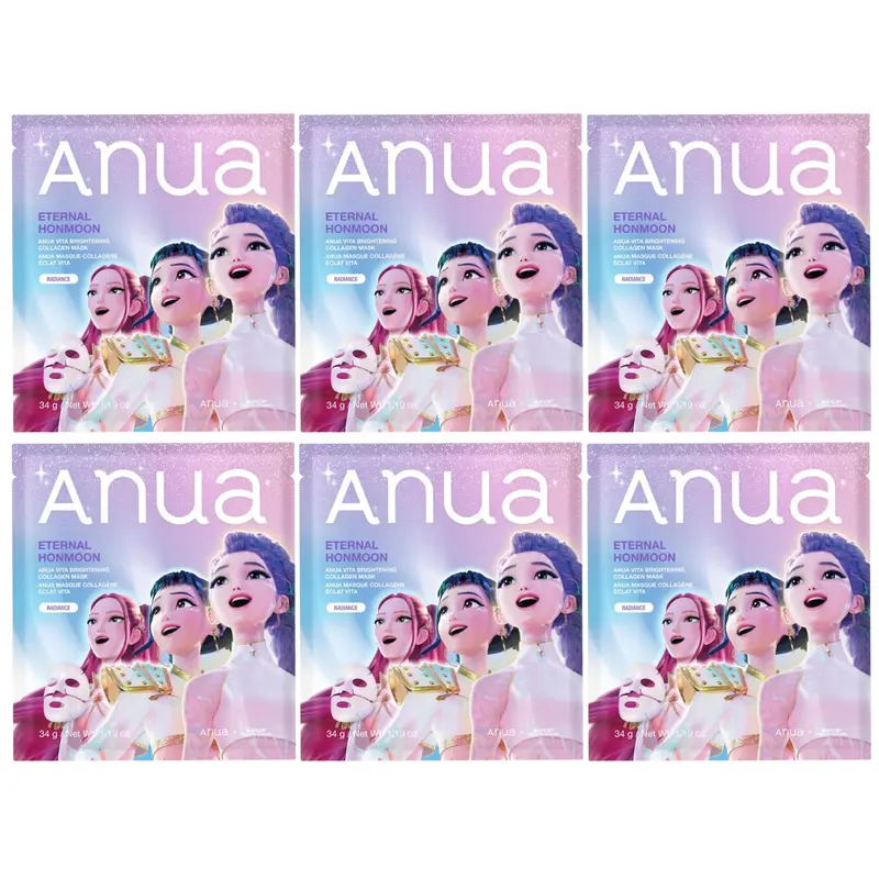 Anua - Kpop Demon Hunters Vita Brightening Collagen Mask 34g. (Pack of 6)
