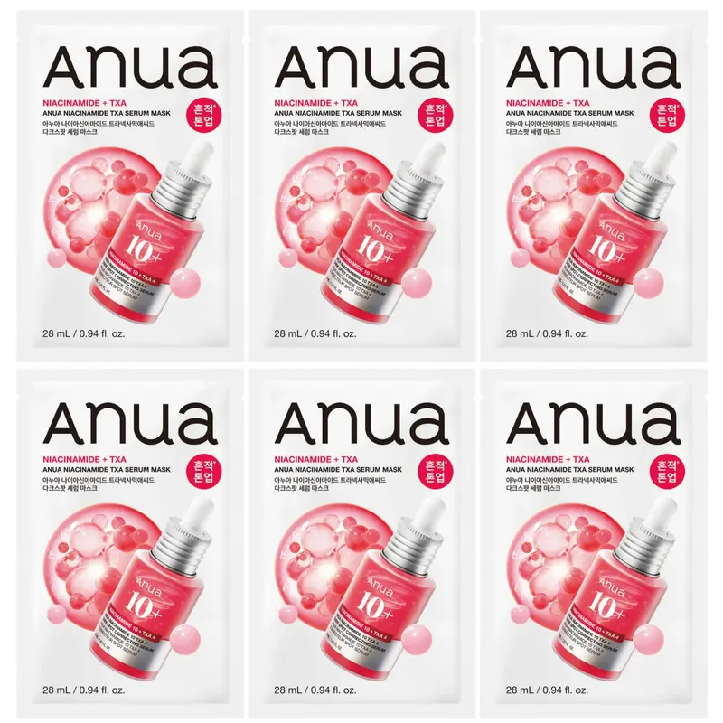 Anua - Niacinamide TXA Serum Mask 28ml. (Pack of 6)