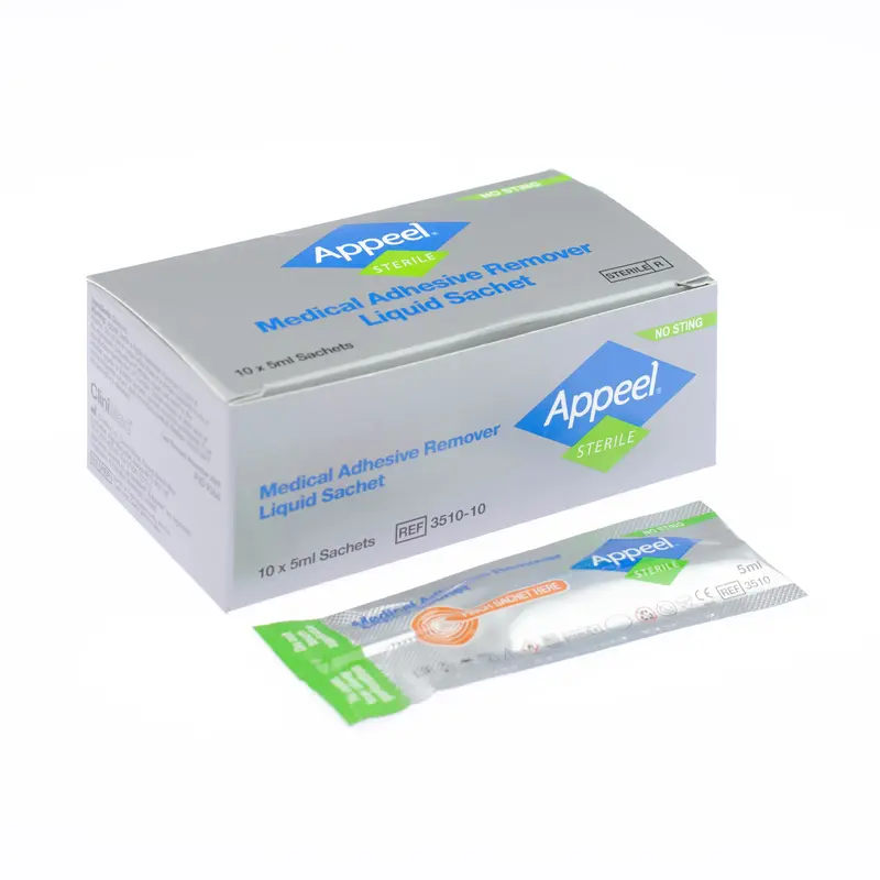 Appeel Sterile Medical Adhesive Remover Liquid Sachet (x1 or 10)
