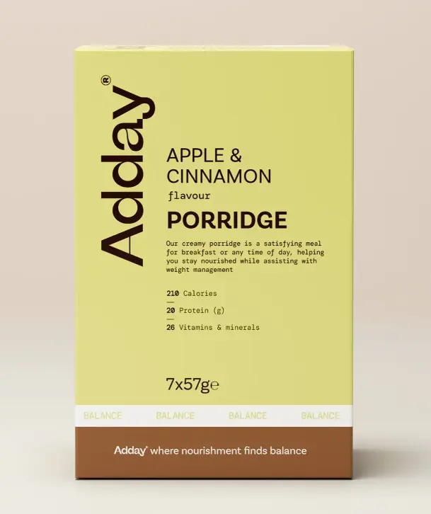 Apple & Cinnamon/ Golden syrup/ Creamy Original Porridge 7x57g