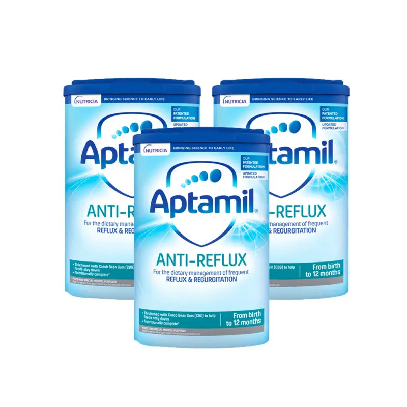 Aptamil Anti-Reflux Baby Milk Formula From Birth Triple Pack