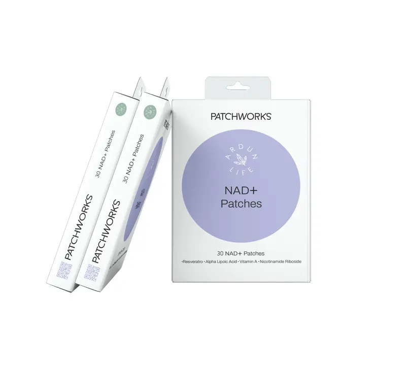 Ardun Life NAD+ Vitality Patches | Cellular Energy Support with Nicotinamide Riboside | 30-Day Supply | Vegan & High-Purity | Alternative to Injections
