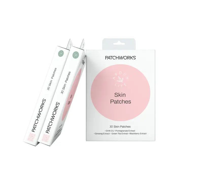 Ardun Life Skin Radiance Patches | Beauty Support with GHK-CU & Pomegranate | 30-Day Supply | Vegan & Hypoallergenic | Alternative to Gummies