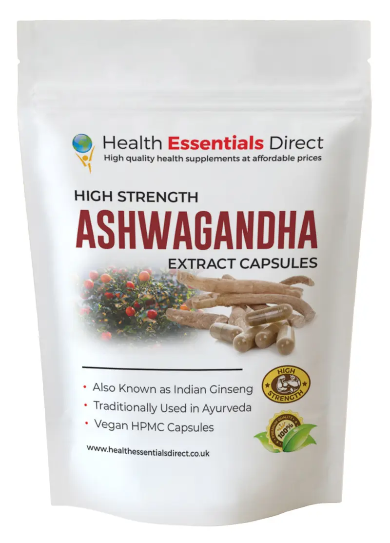 Ashwagandha Extract Capsules - Ultra Strength 31mg Withanolides (Indian Ginseng)